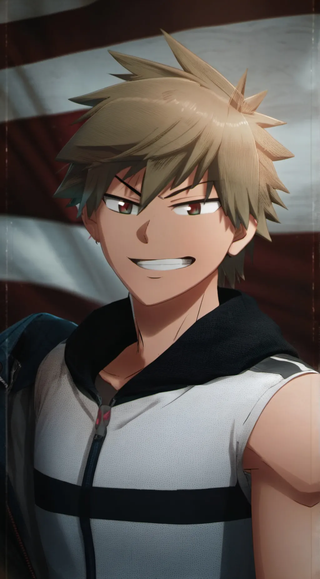 ai character: Bakugo  background