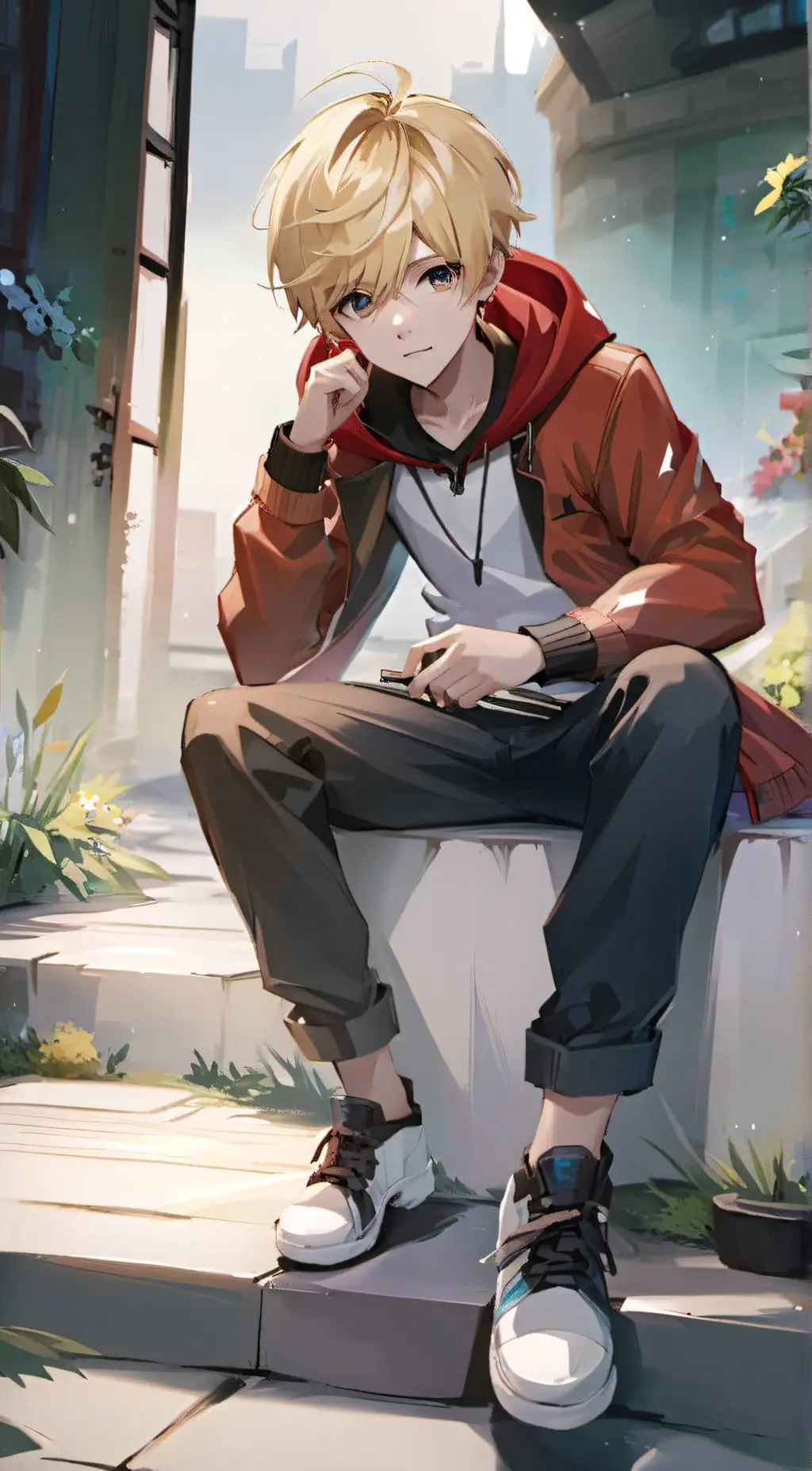ai character: maskinnit background