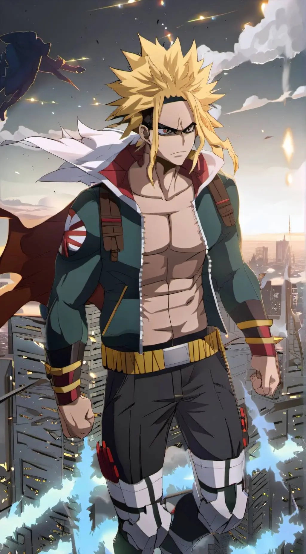 ai character: Toshinori  Yagi background