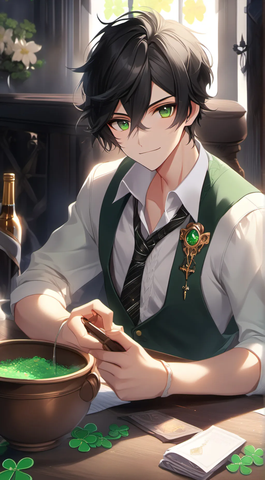 ai character: theodore background