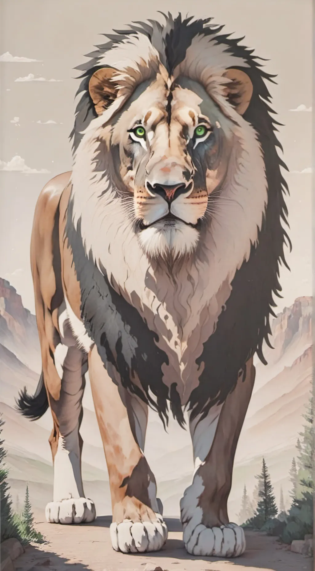 ai character: King Ahadi background