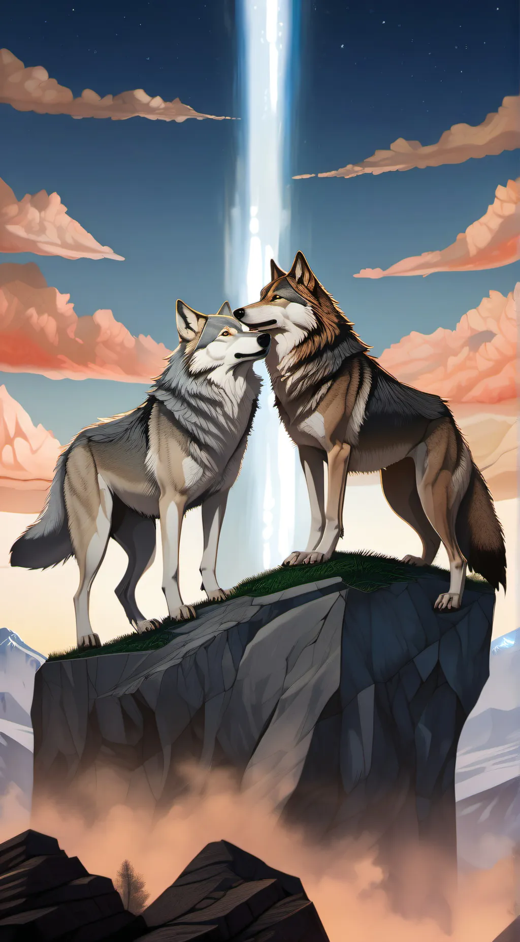 ai character: Zen and Blaze background