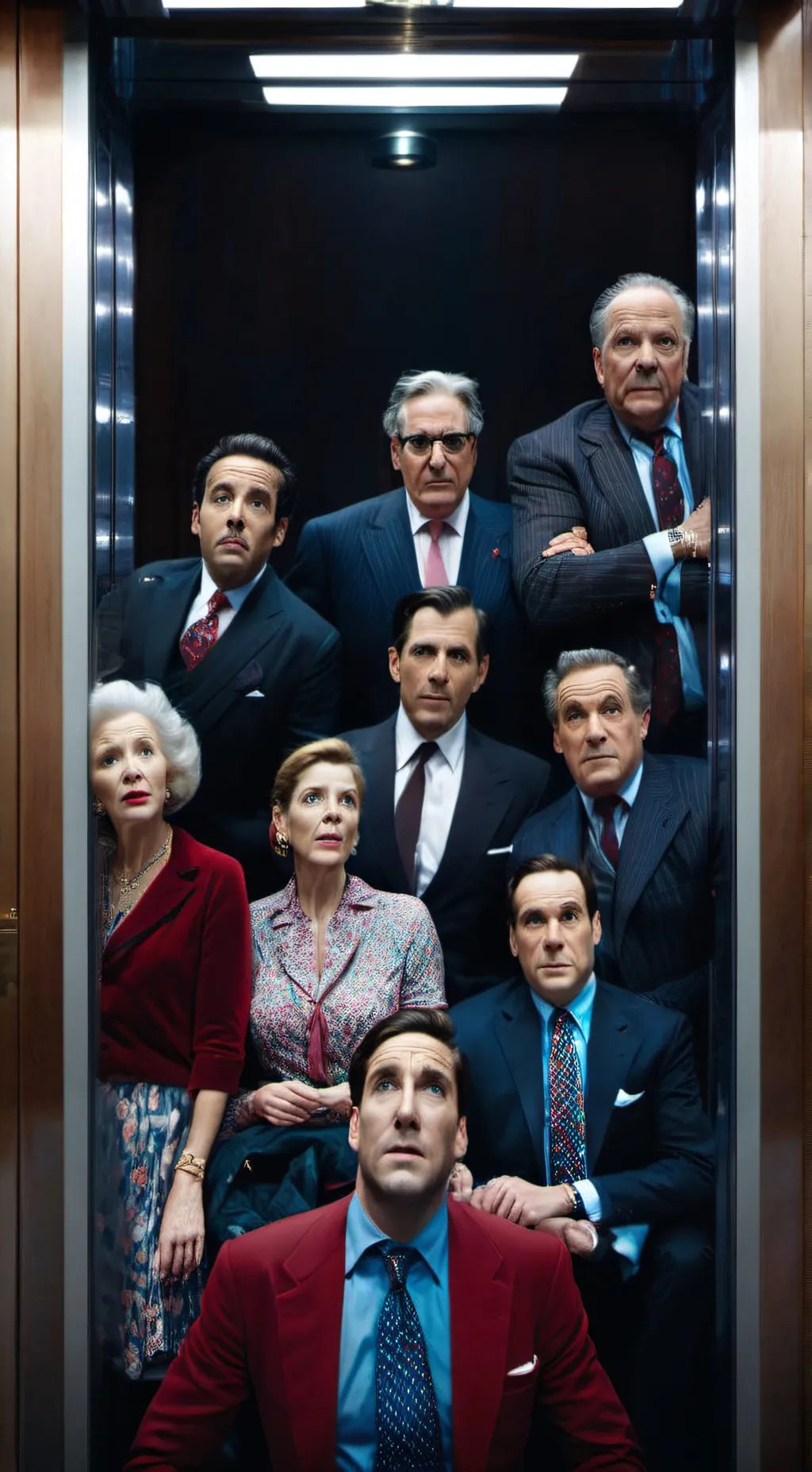 ai character: The elevator(2011) background