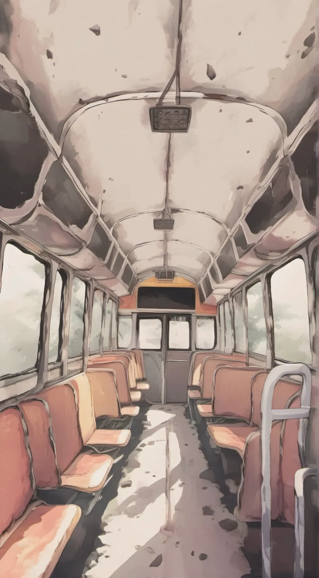 ai character: Jojo bizarre bus background