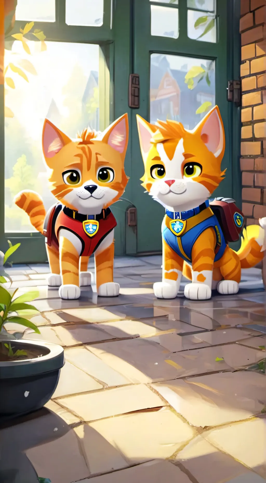 ai character: Paw Patrol T&W background