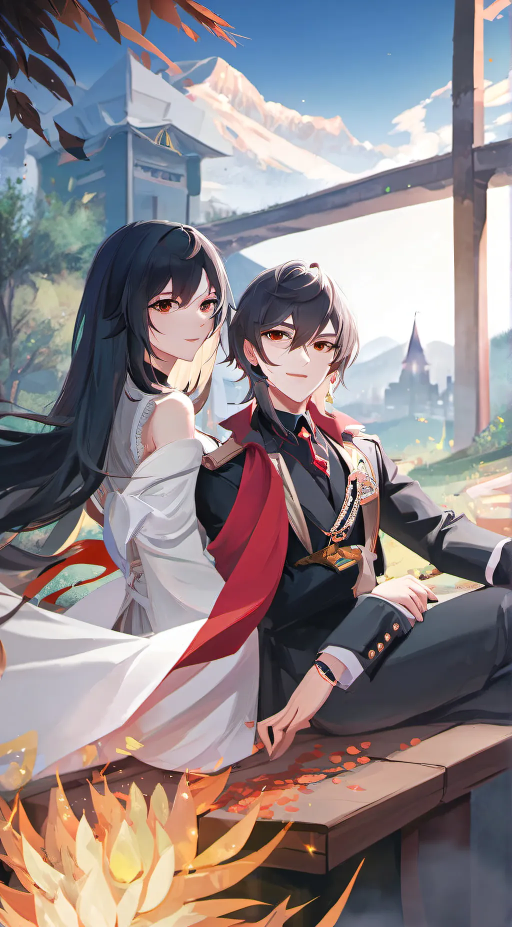 ai character: ~Anny & ash background