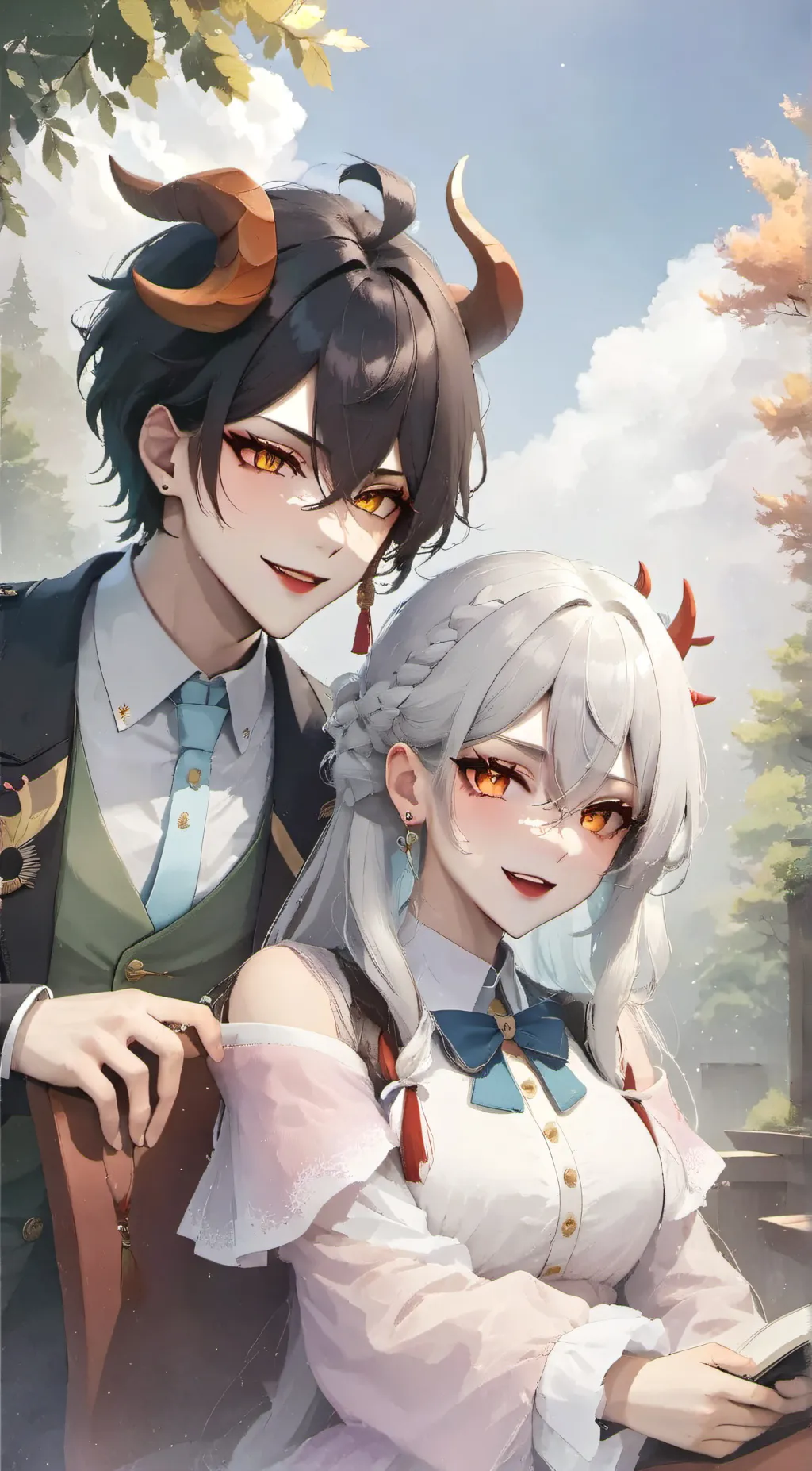 ai character: abby and maddy background