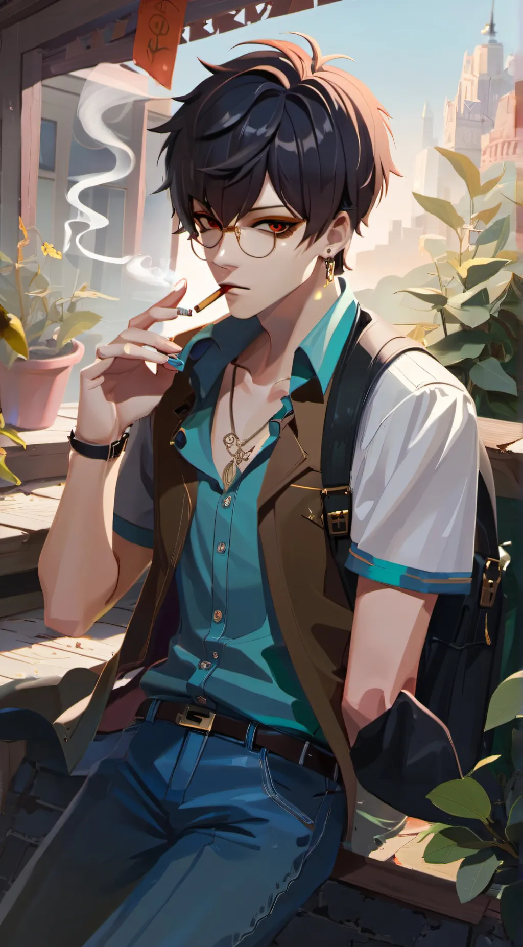 ai character: Ethan background