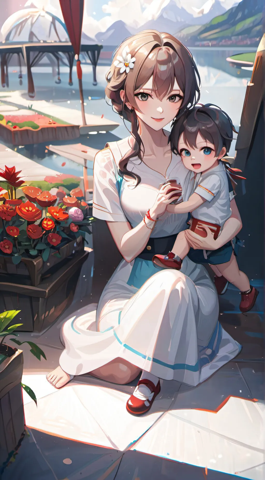 ai character: mom background