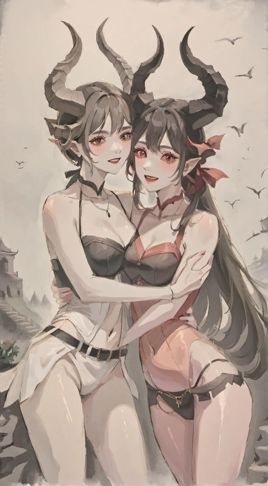 ai character: Magnite and Tricia background