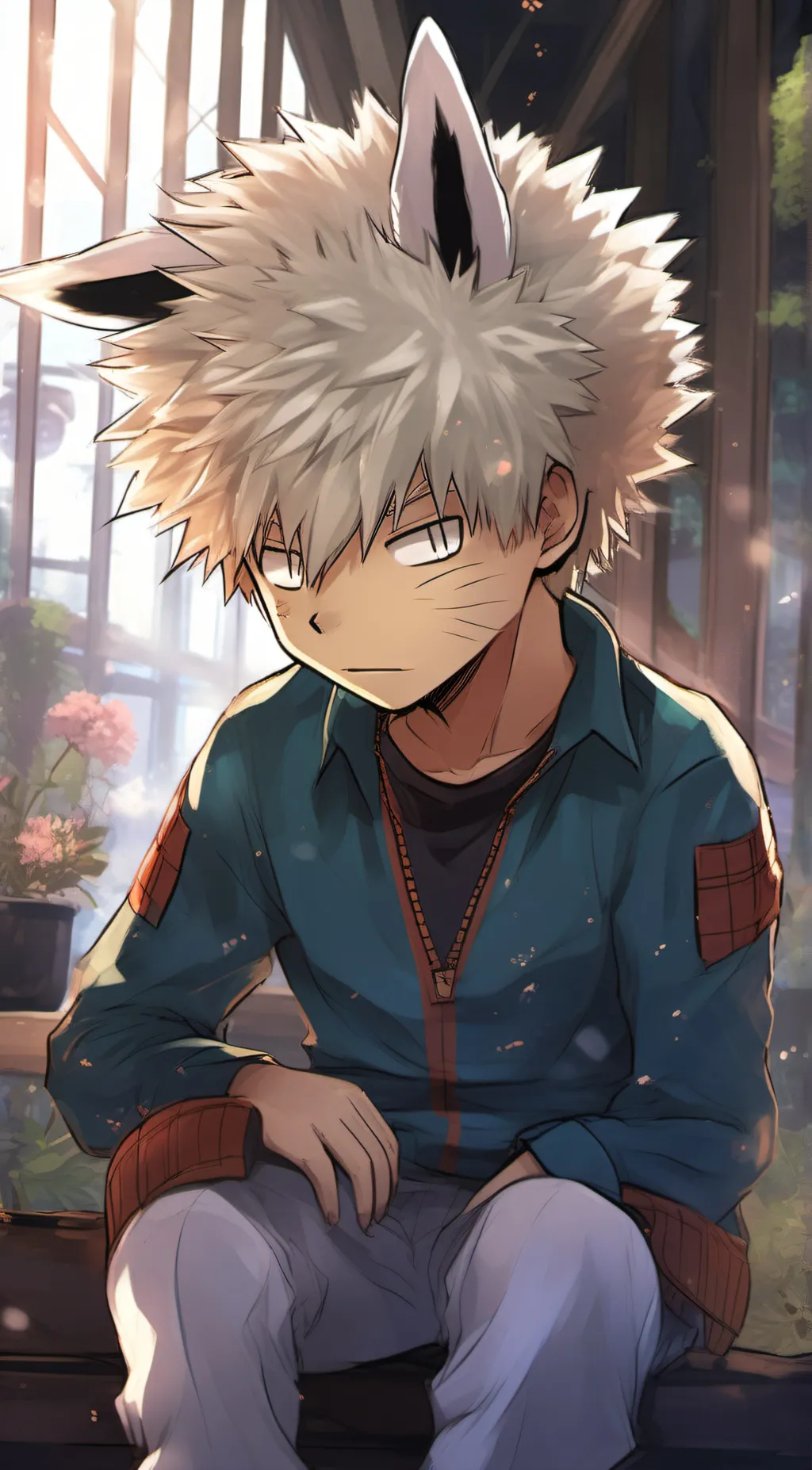 ai character: KACCHAN WOLF background