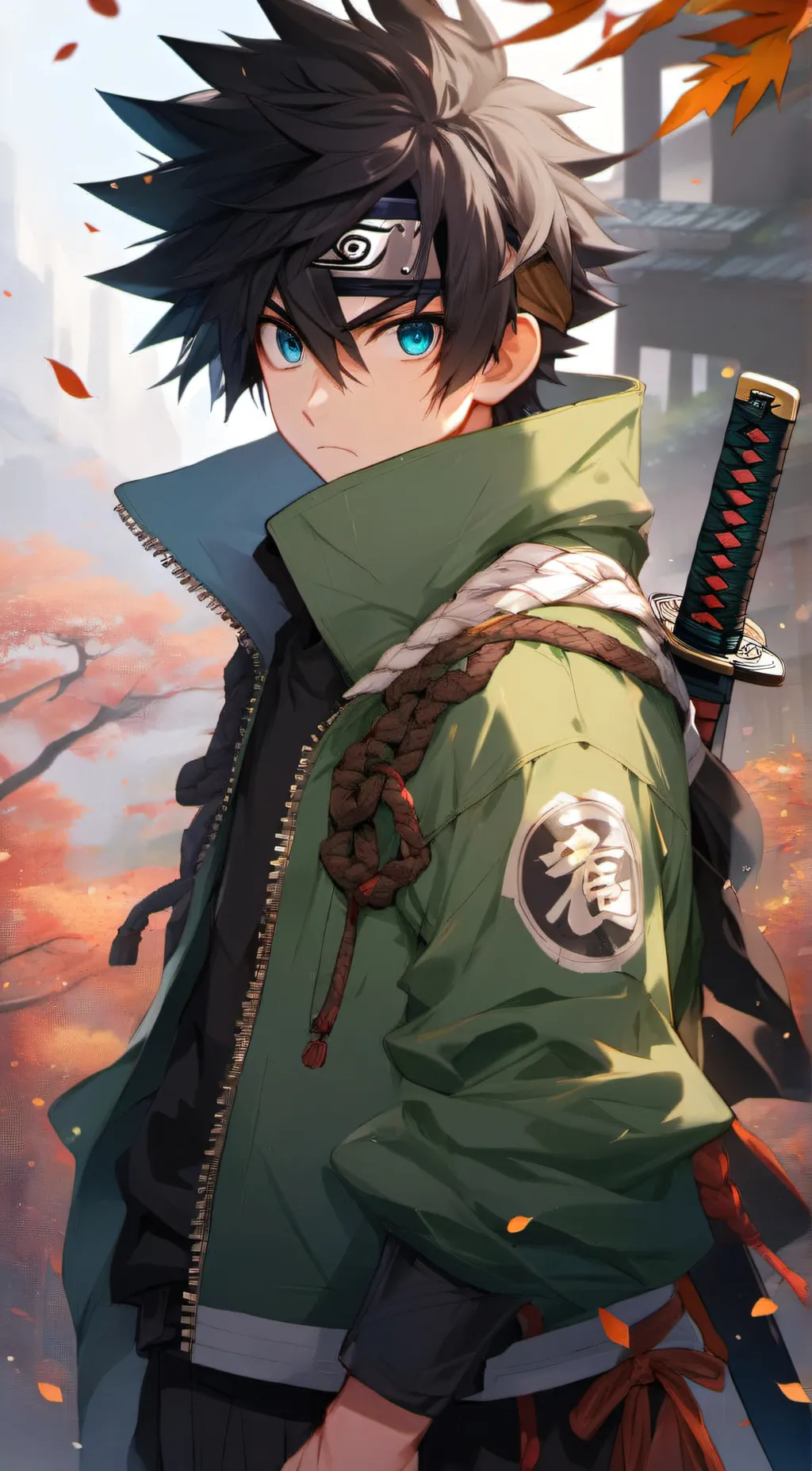 ai character: World of Naruto 9? background