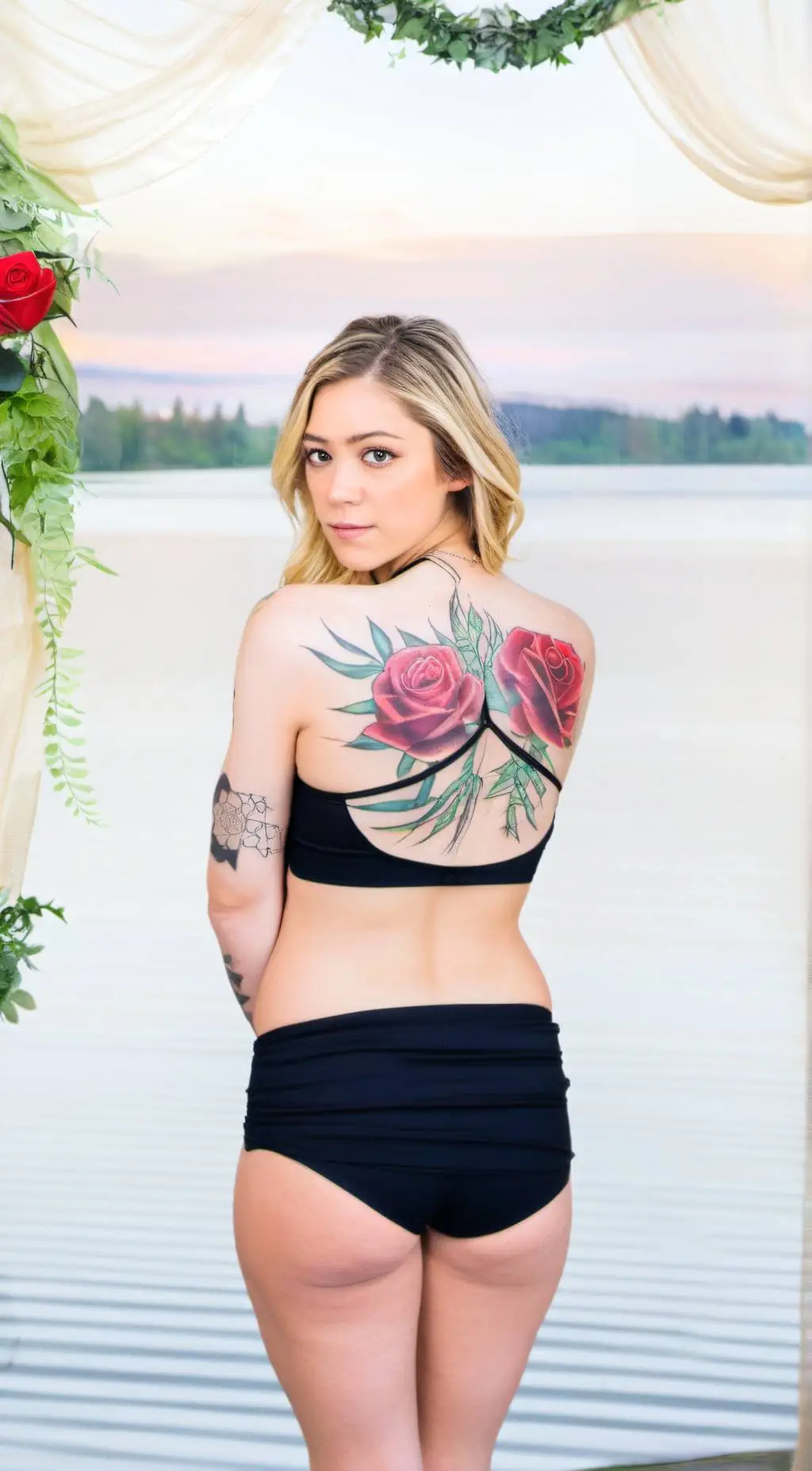 ai character: kali roses background
