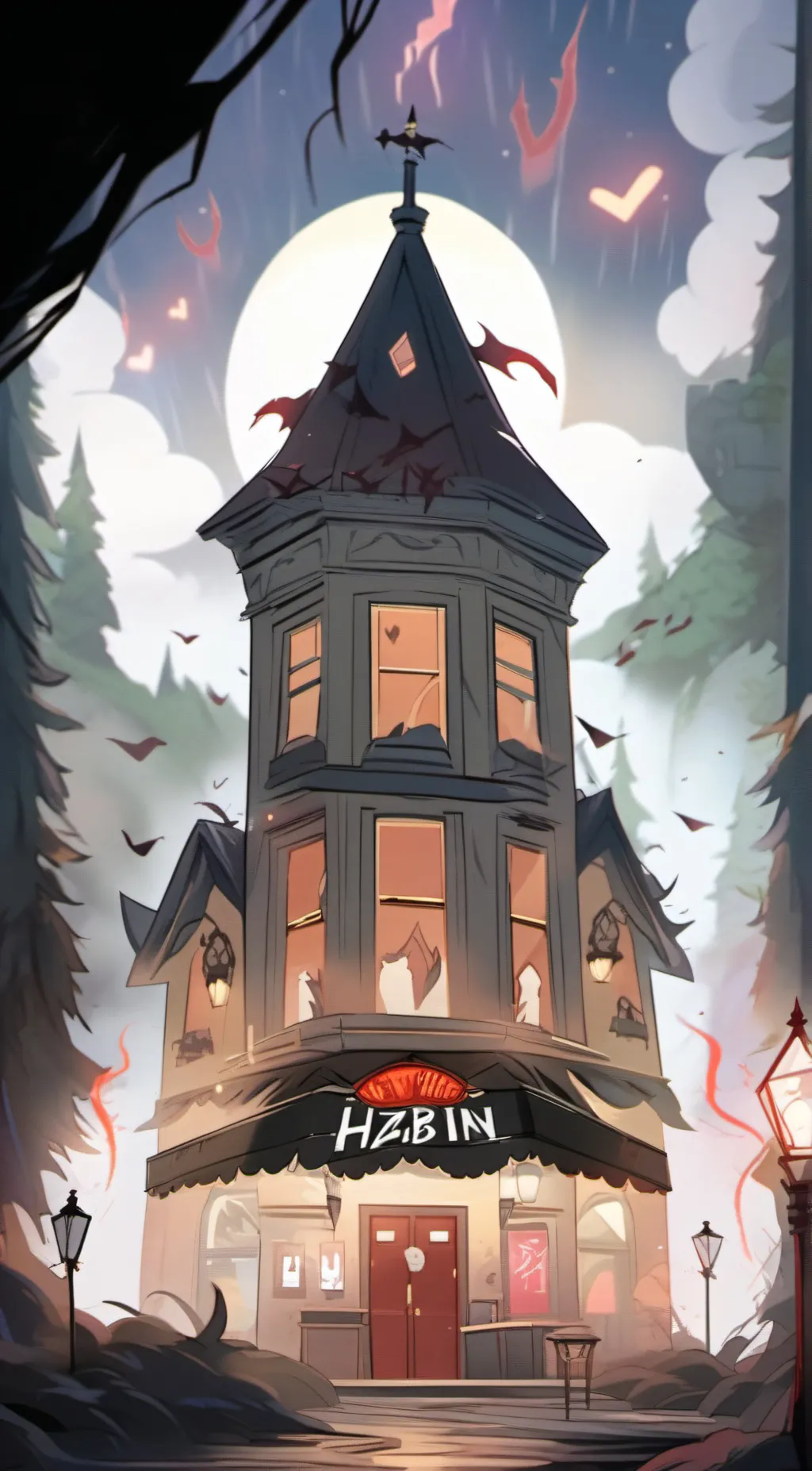 ai character: Hazbin hotel! background