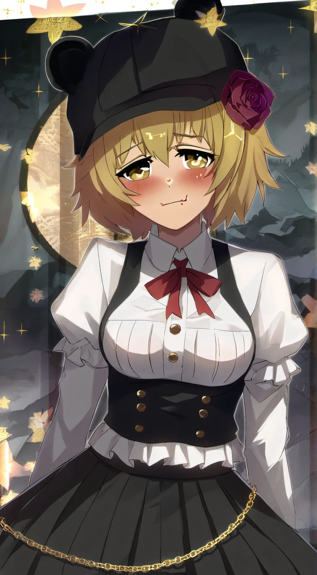 ai character: fnia golden fredd background