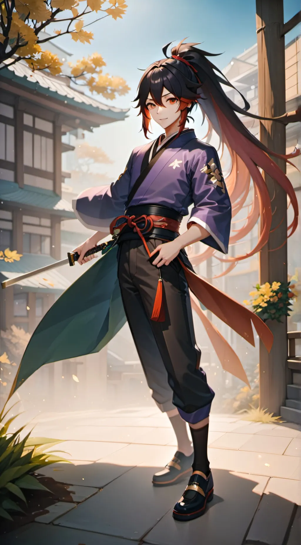 ai character: Michikatsu  background
