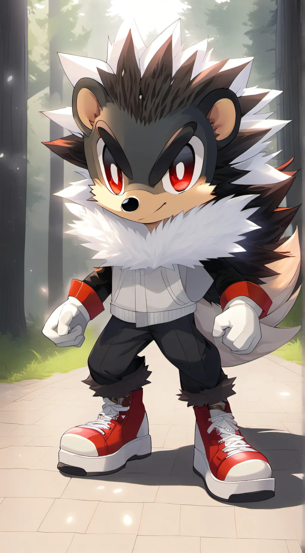 ai character: Shadow T. Hedgehog background
