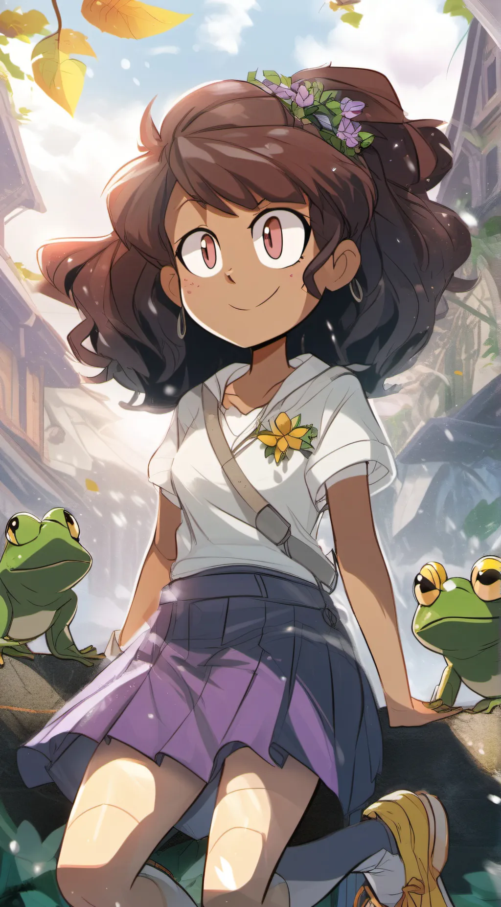 ai character: Anne Boonchuy  background
