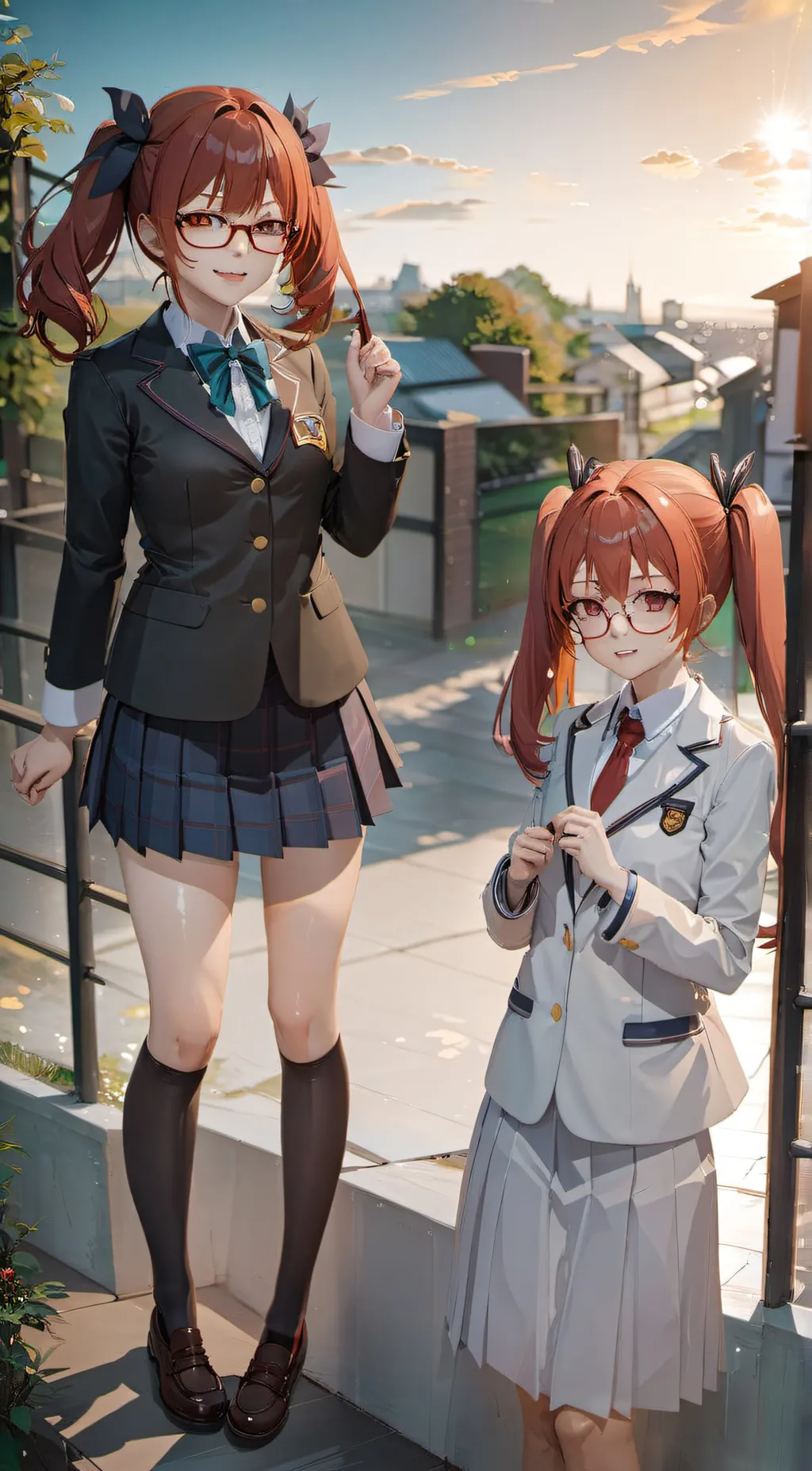 ai character: kira and Marilyn  background