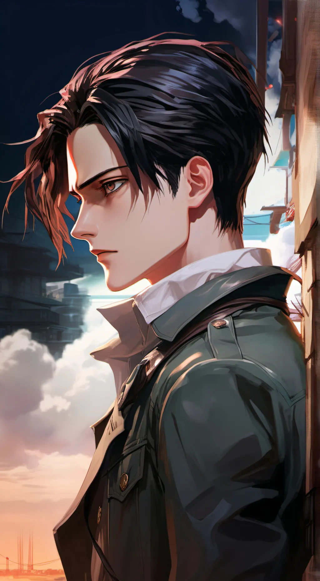 ai character: Levi Ackerman background