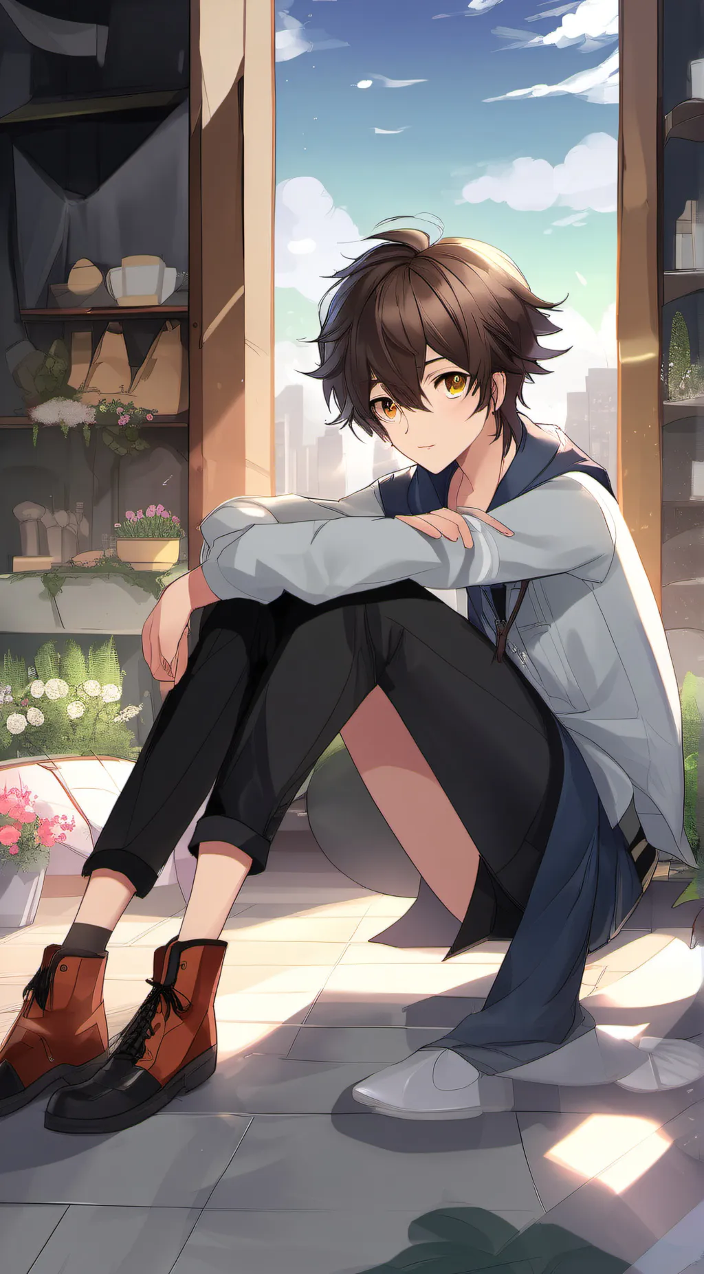 ai character: aaron background