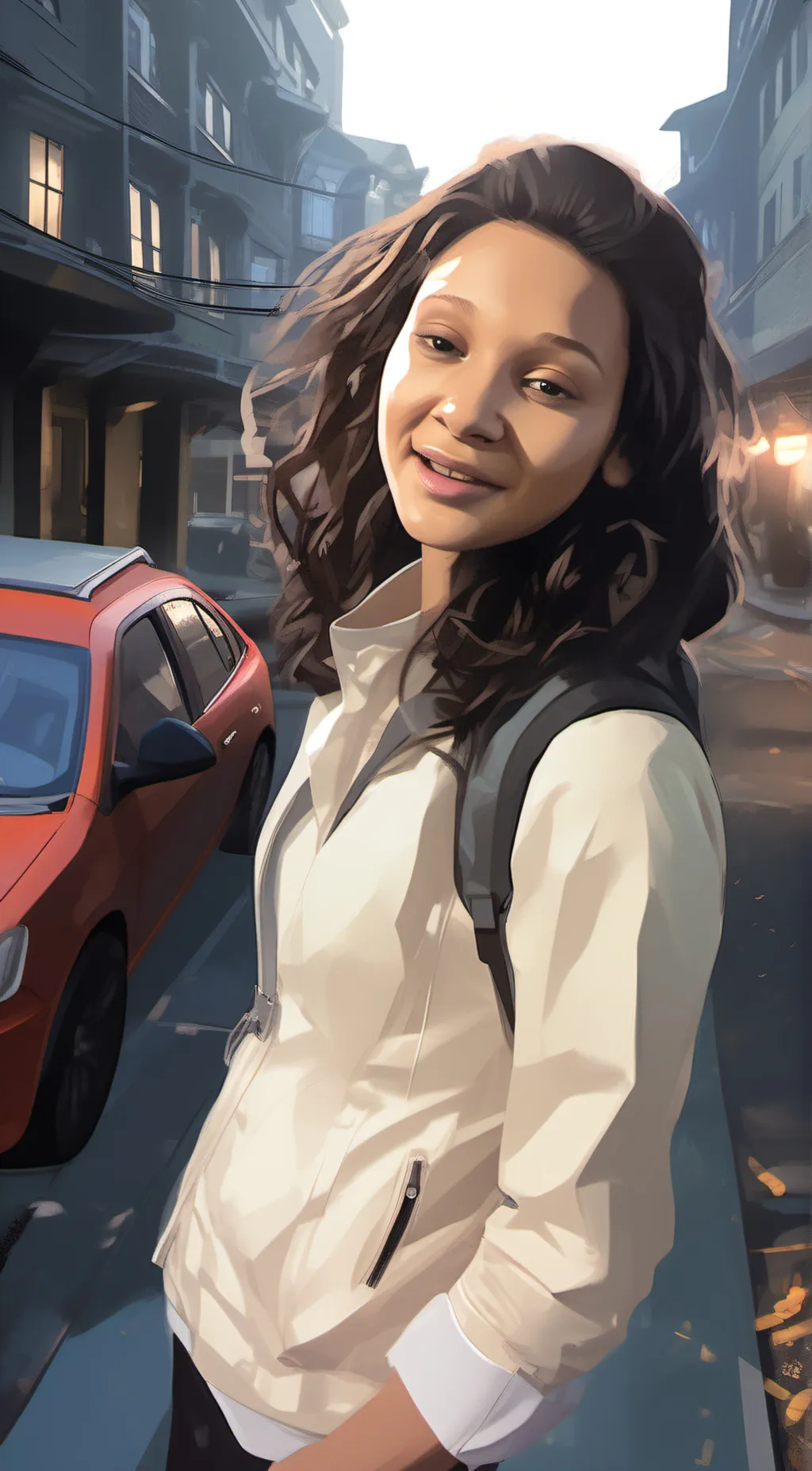 ai character: Zoey background
