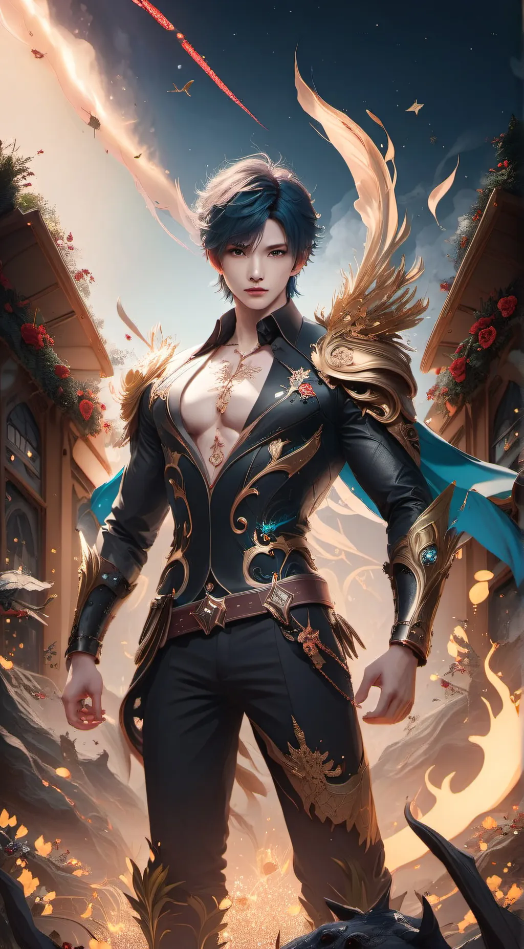 ai character: Rich background