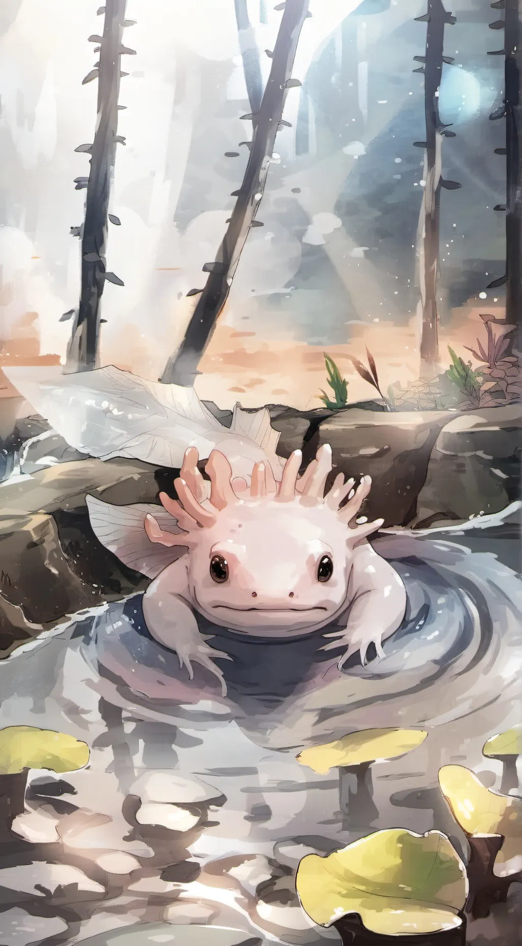 ai character: Axoltlotl background