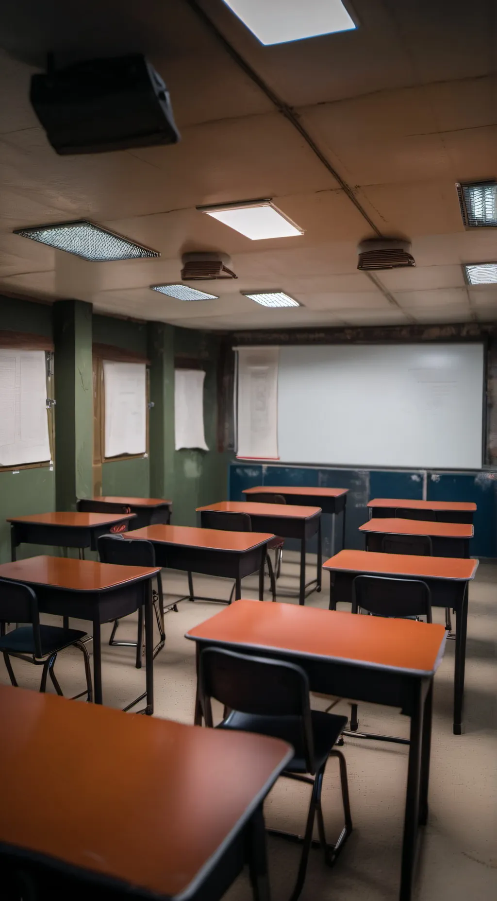 ai character: MD Classroom background