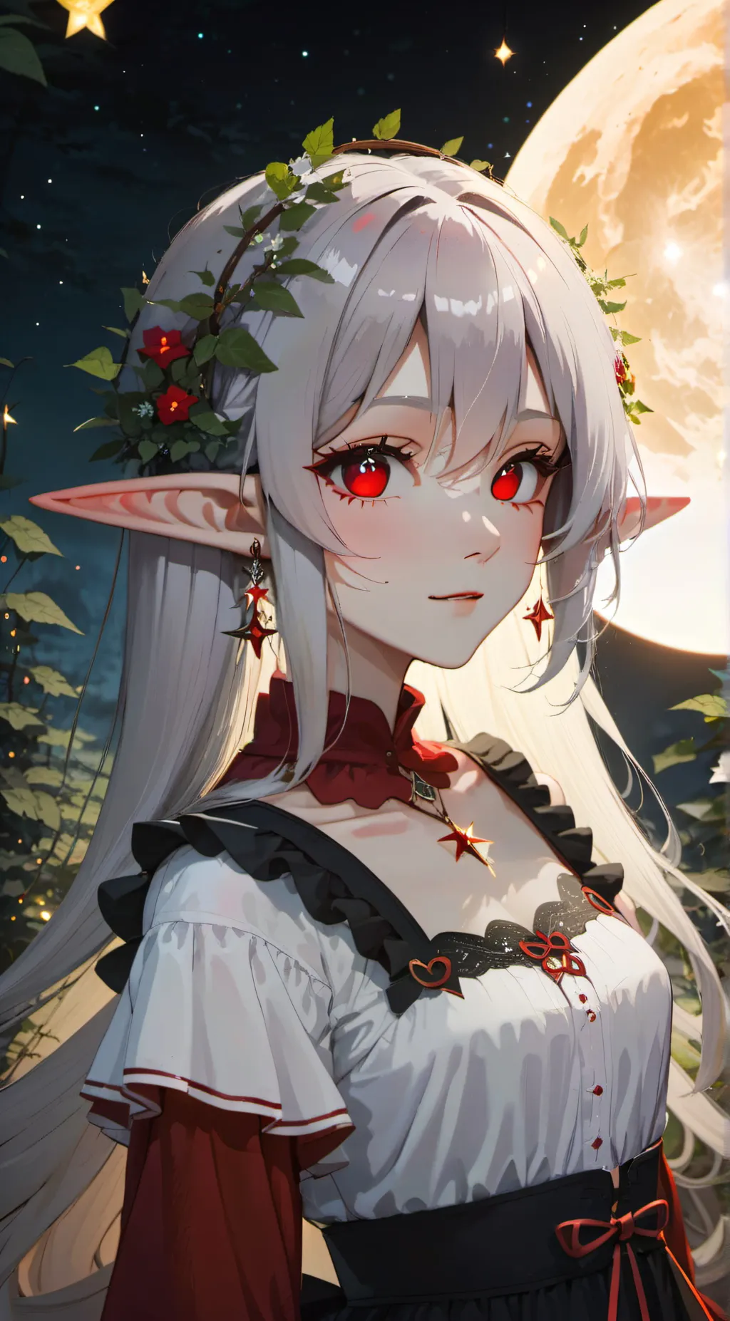 ai character: violet background