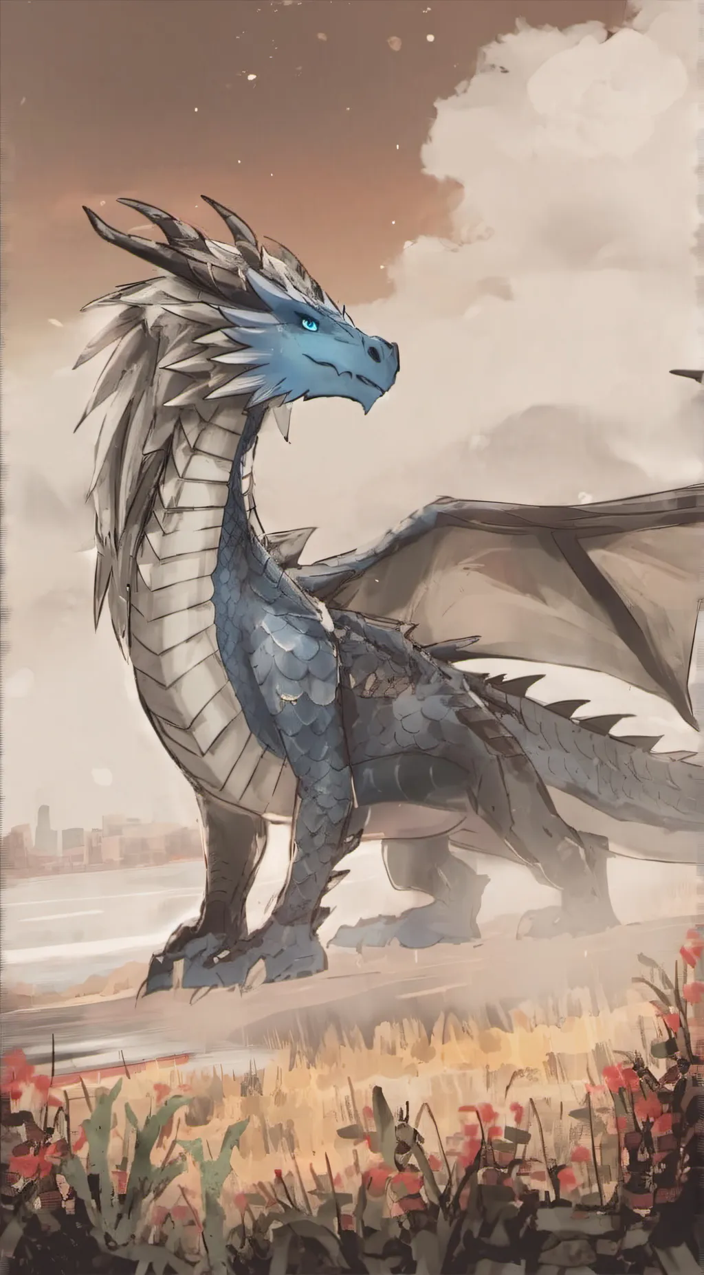 ai character: King of dragons background