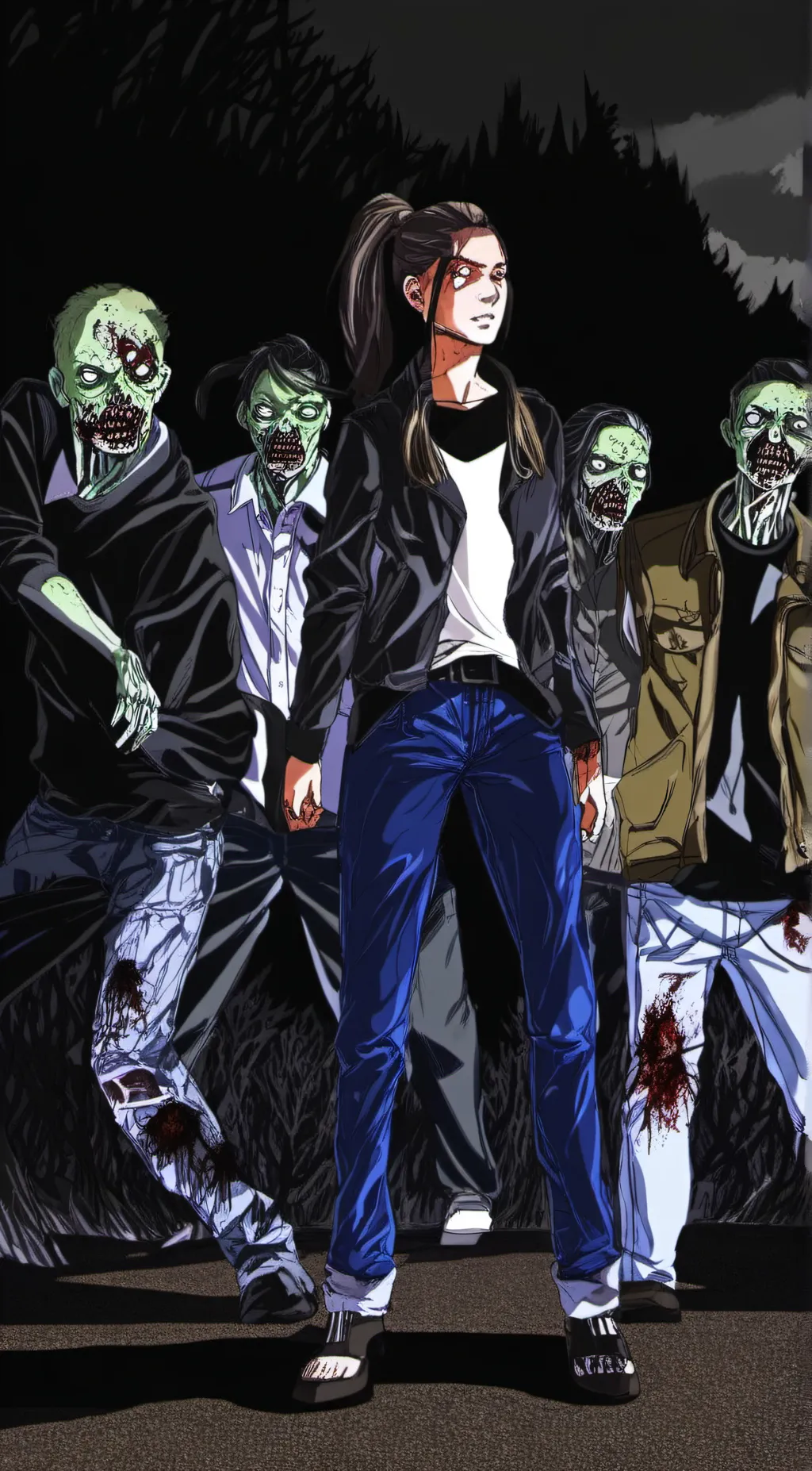 ai character: Tara (TWD) background