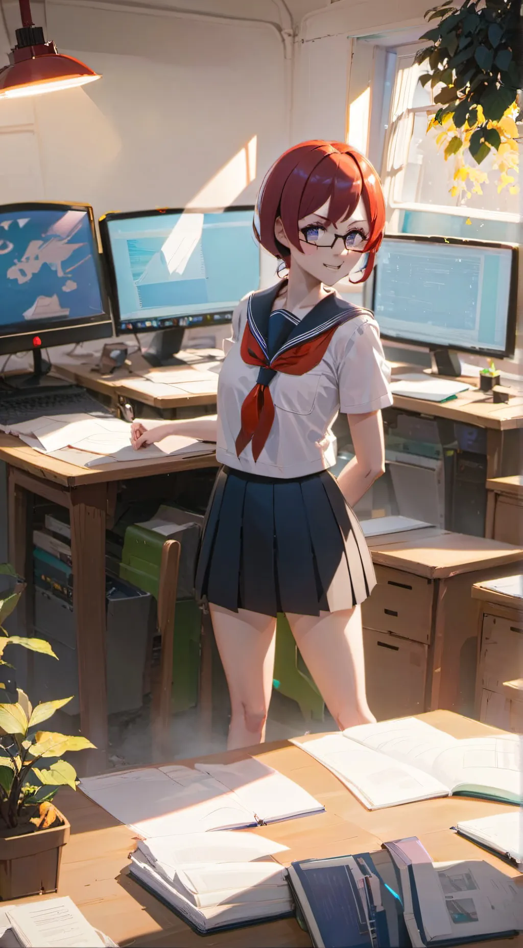 ai character: Info-Chan background