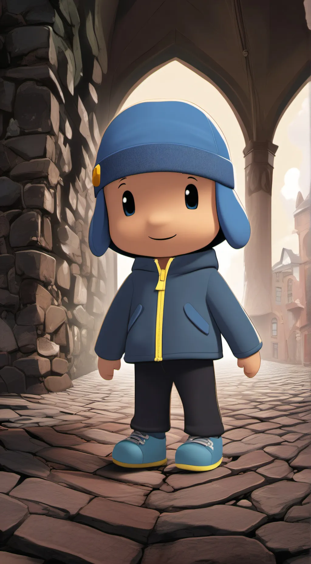 ai character: Pocoyo background
