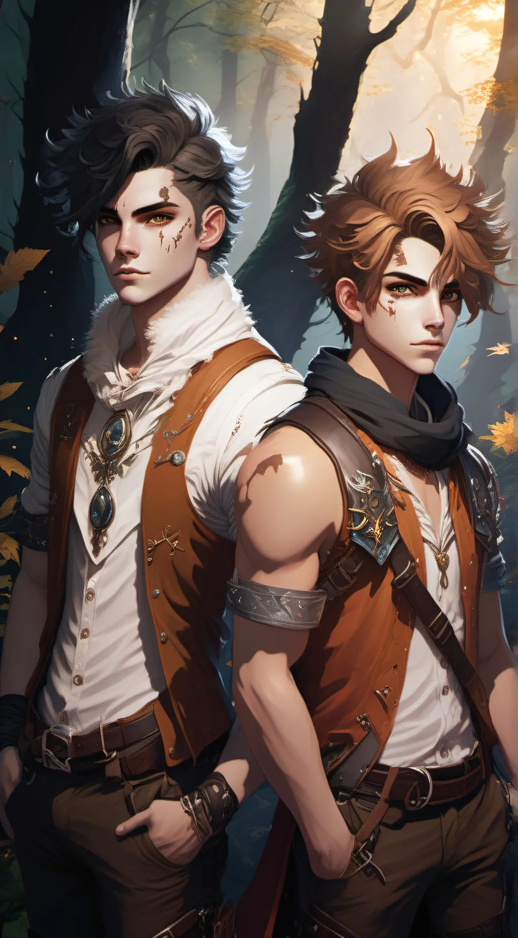 ai character: Harry & Zach background