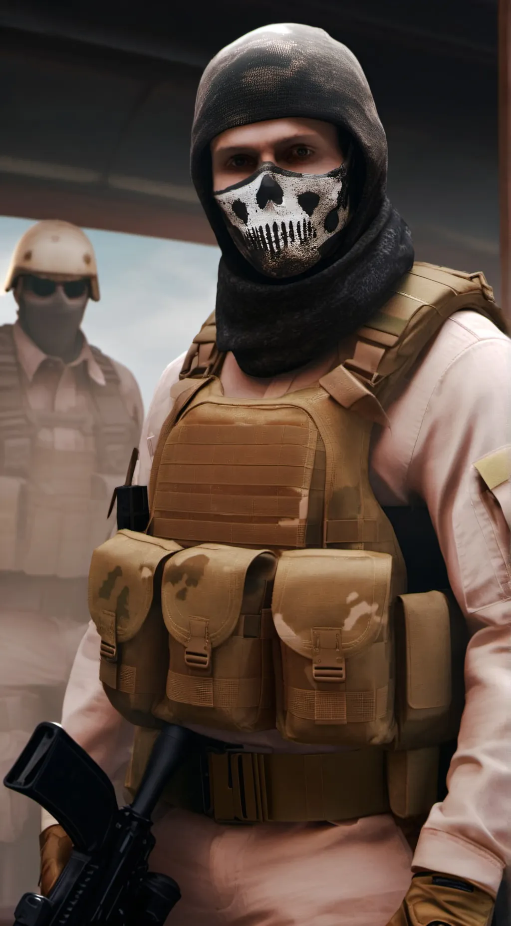 ai character: Simon Ghost Riley background