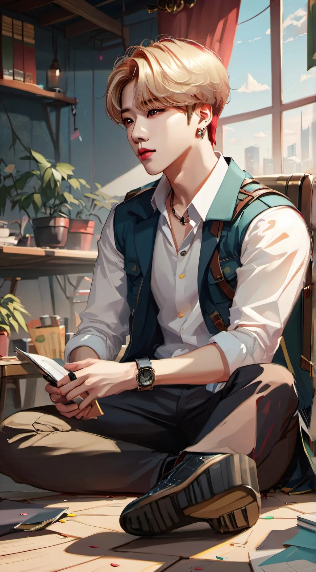 ai character: Jimin/Mean Bully background