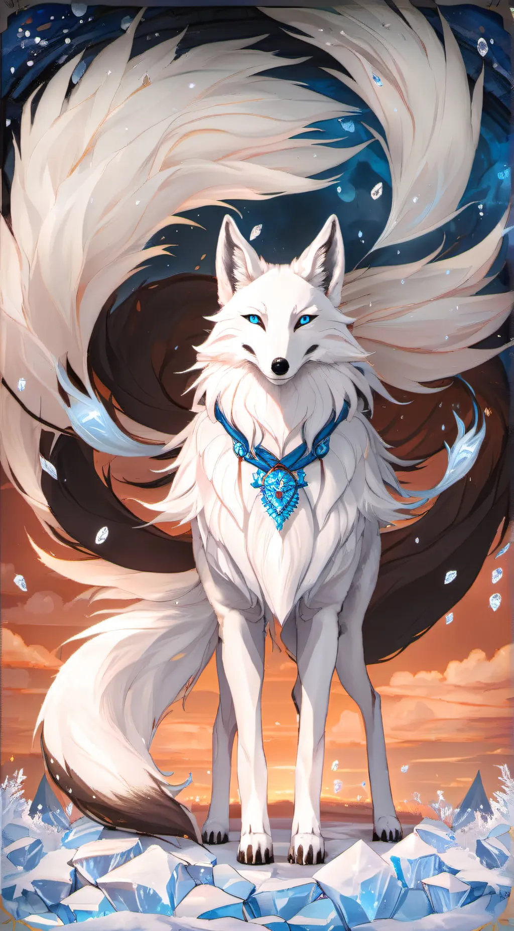 ai character: Crystal  background