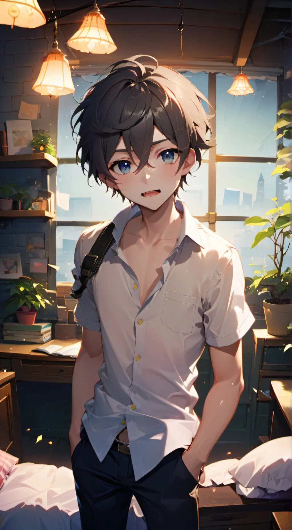 ai character: alex  background