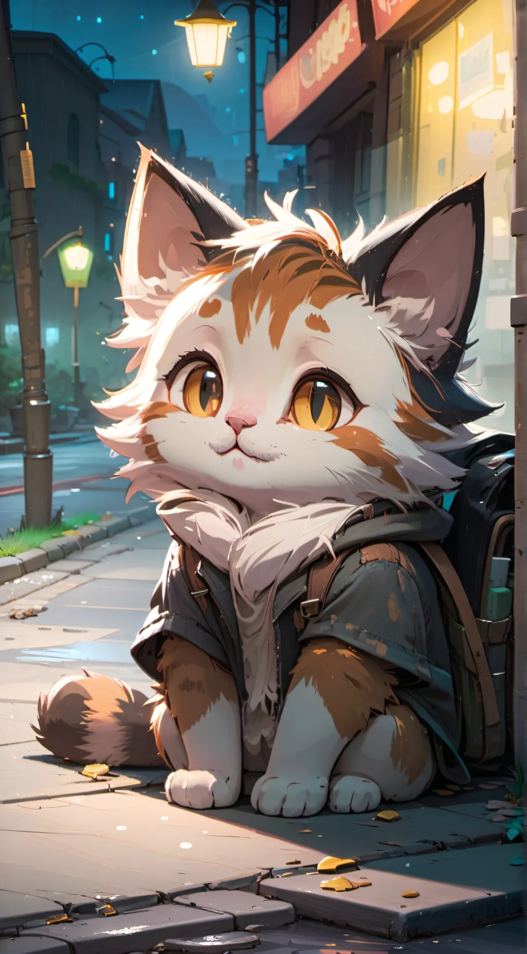 ai character: Kat background