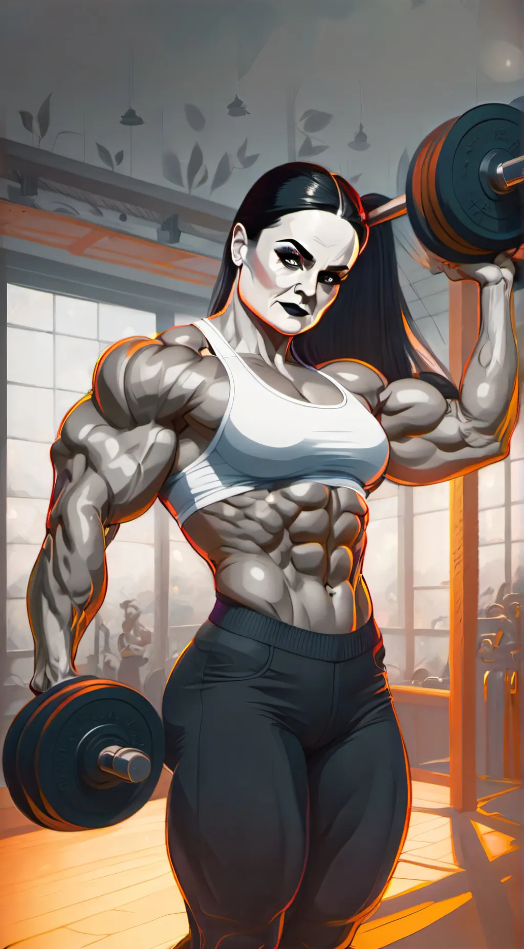 ai character: Wednesday Addams  background