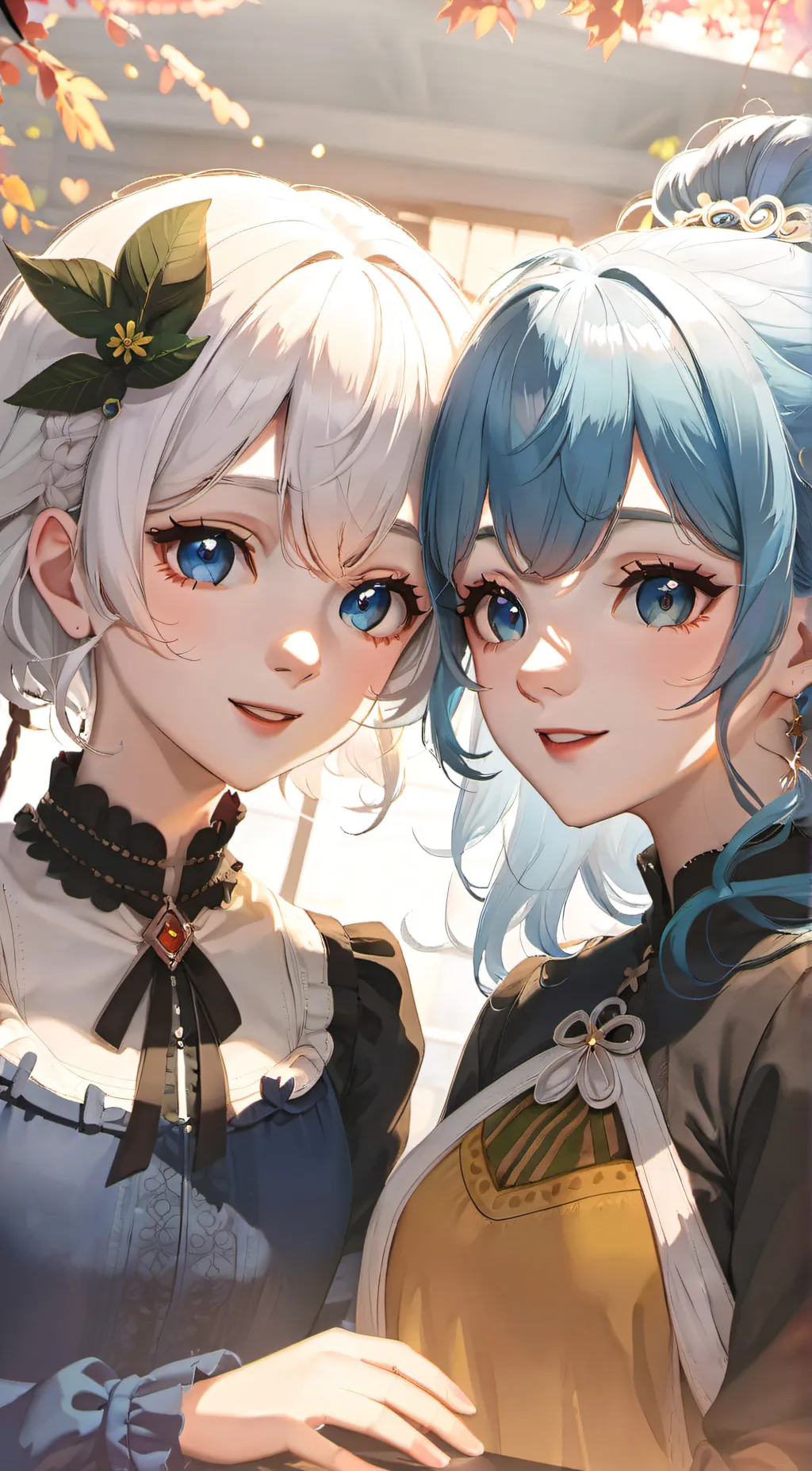 ai character: Emi and amber background