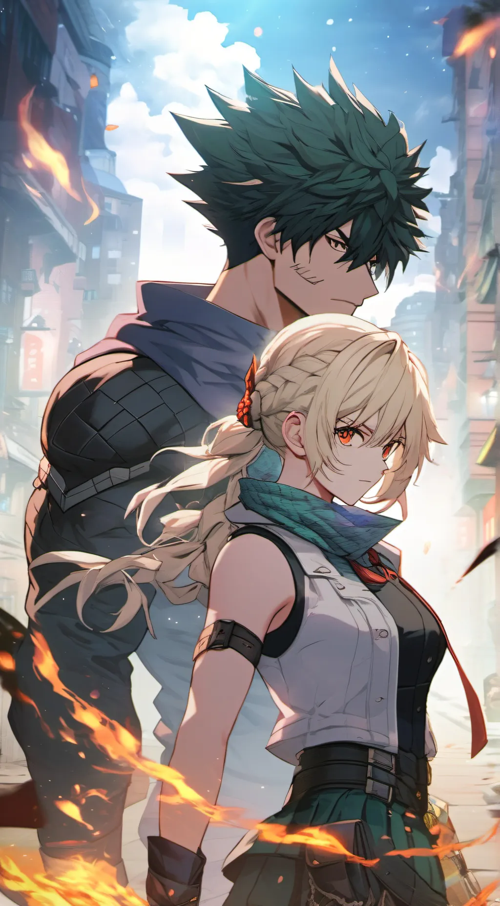 ai character: Mha vigilante  background