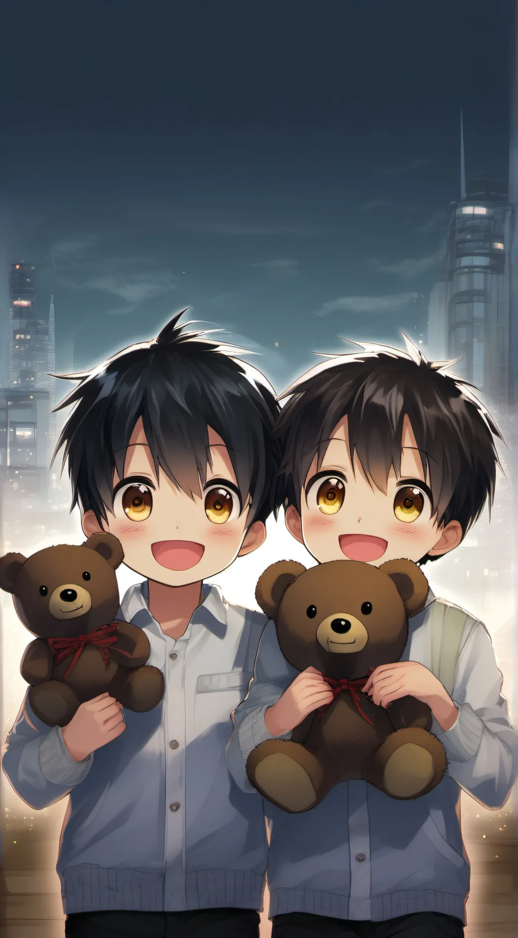 ai character: Amane and Tsukasa background