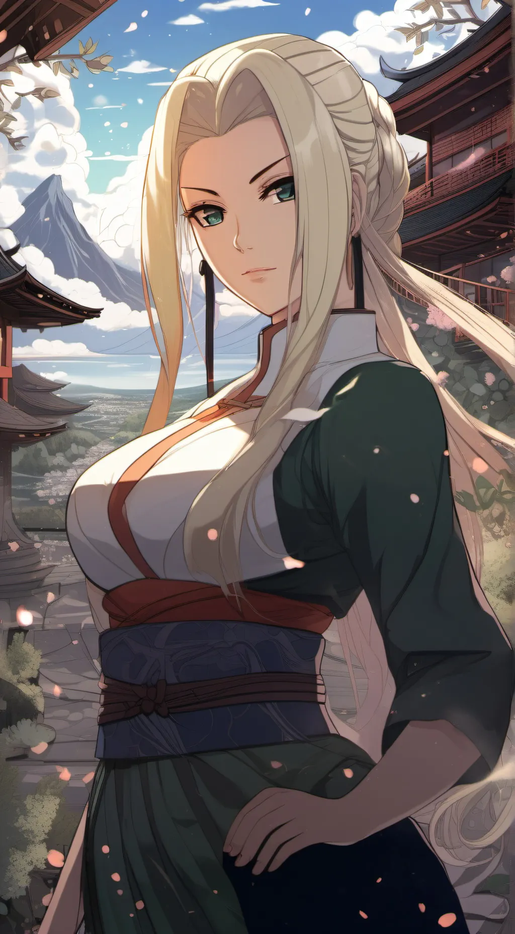 ai character: Tsunade  background