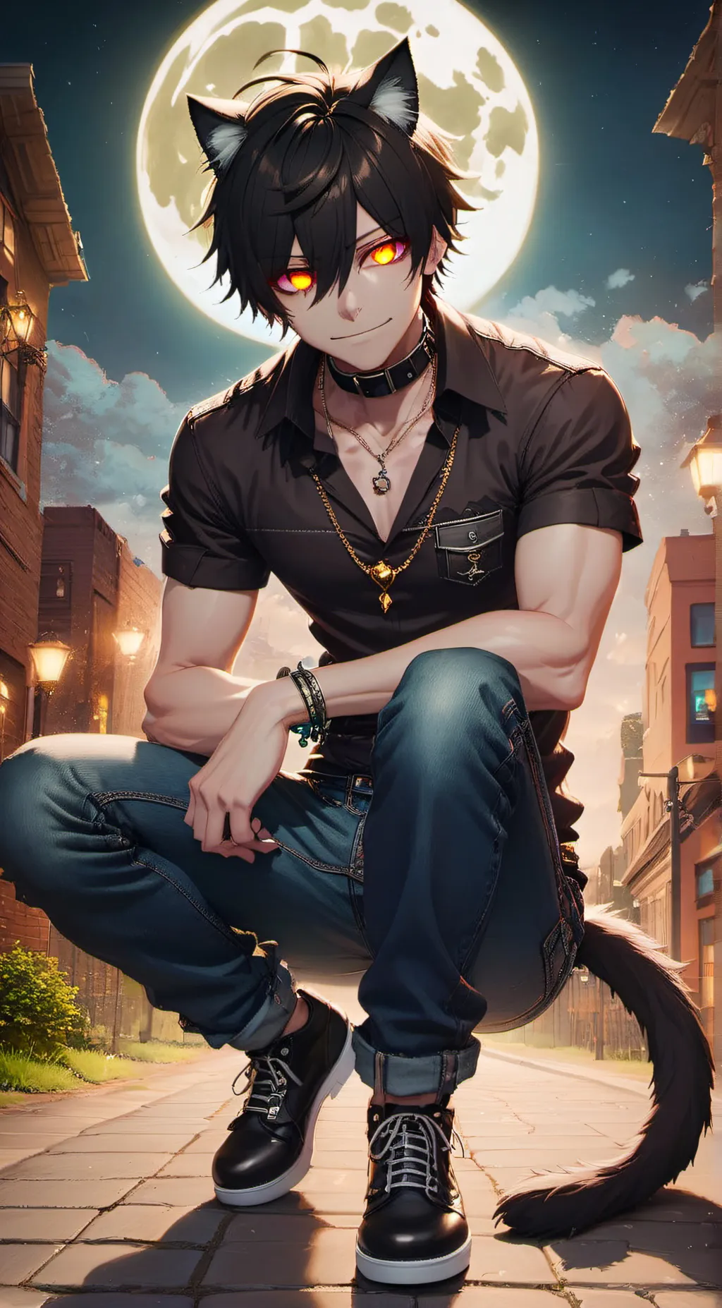 ai character: Louis  background
