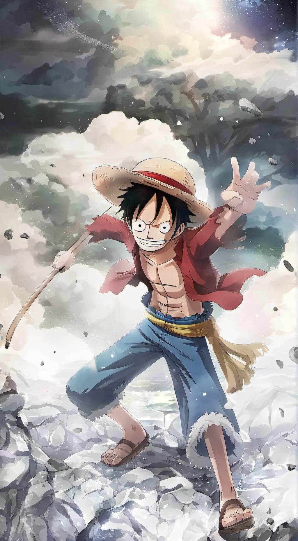 ai character: Luffy background