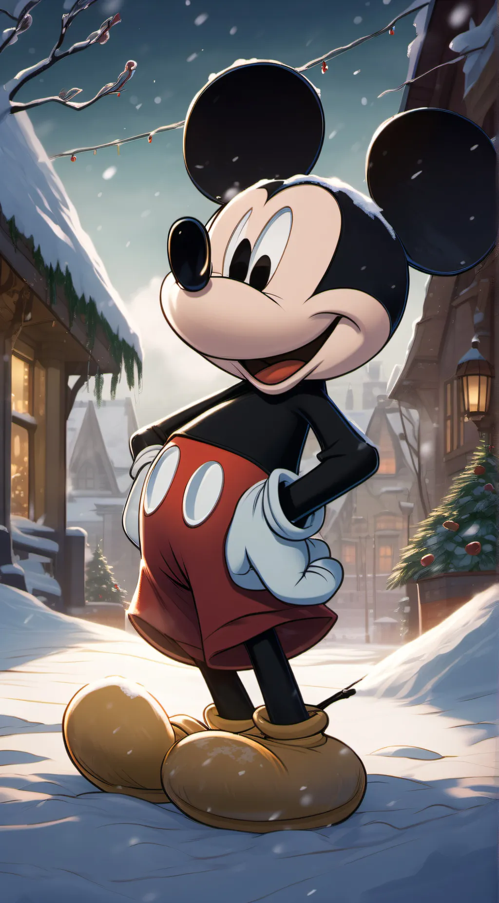 ai character: Mickey mouse  background