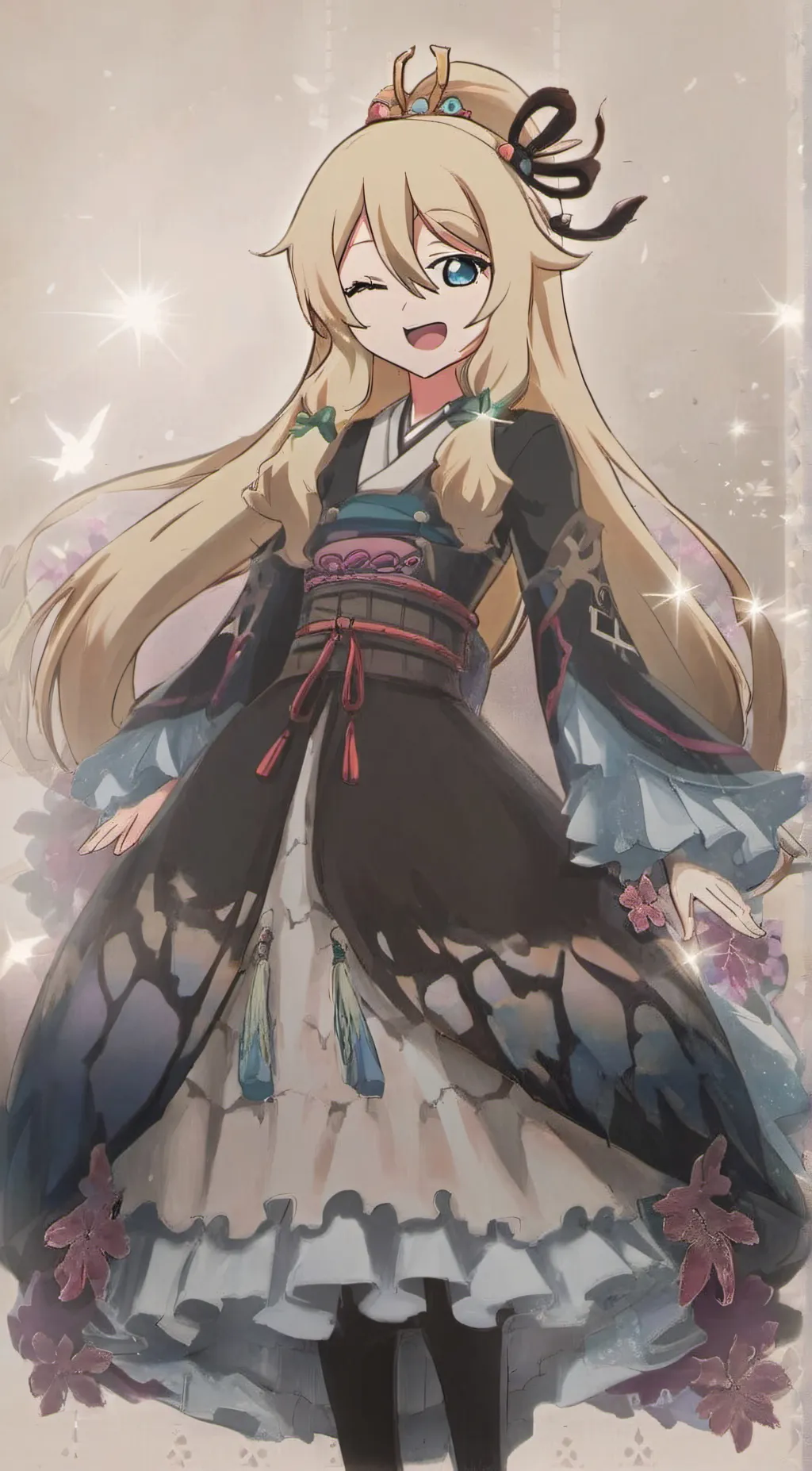 ai character: Jashin-chan background
