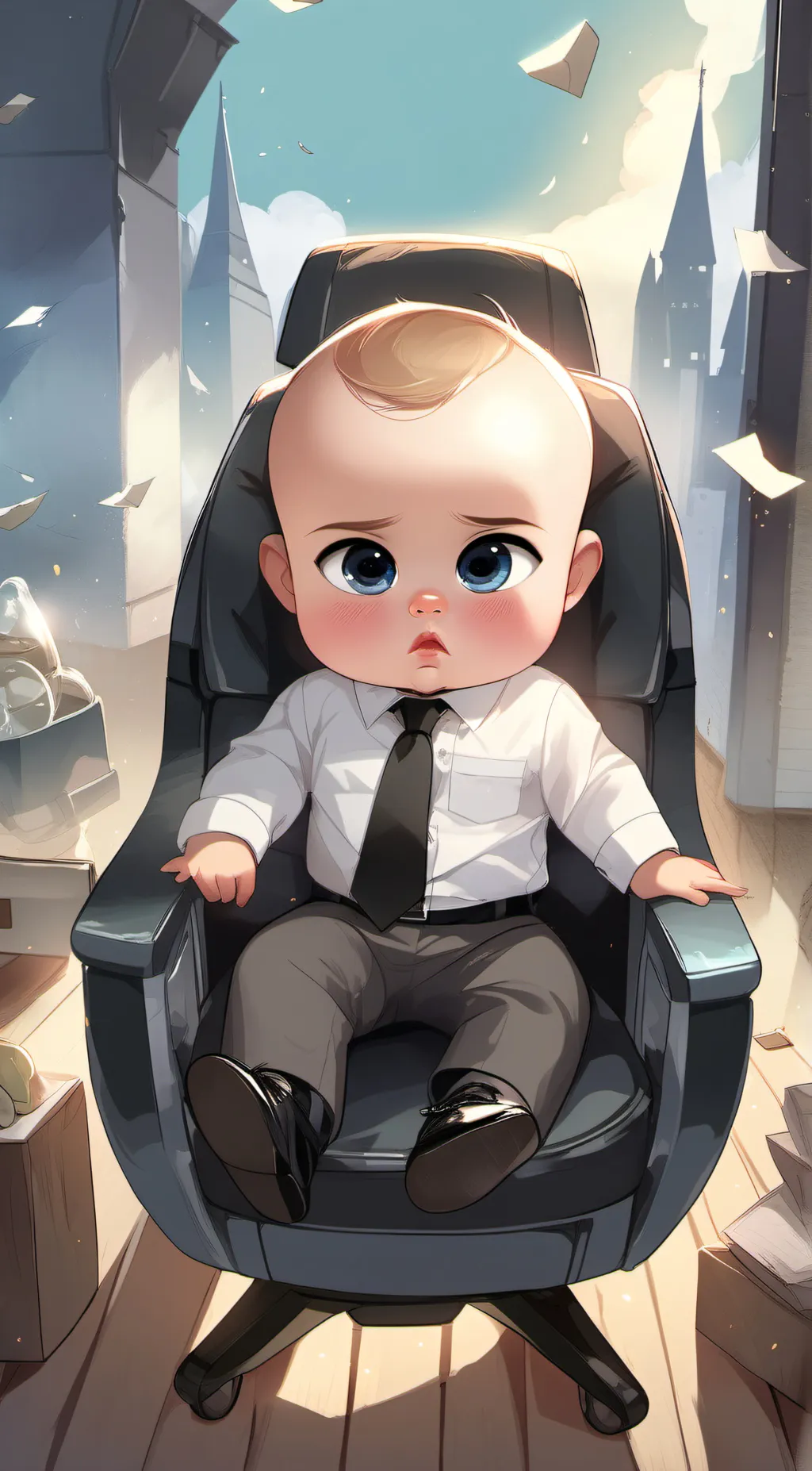 ai character: boss baby background